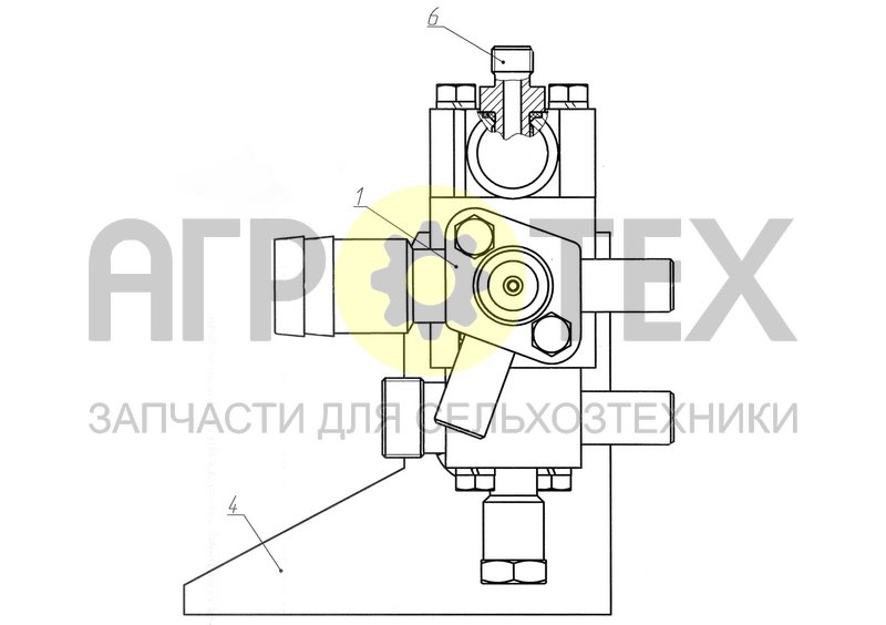 Клапан (РСМ-5.09.53.030) (№6 на схеме)